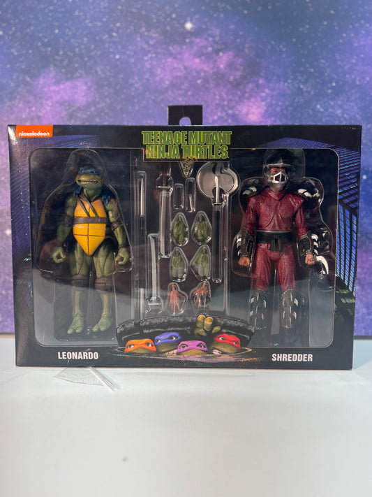 Teenage Mutant Ninja Turtles: Leonardo VS Shredder Action Figures