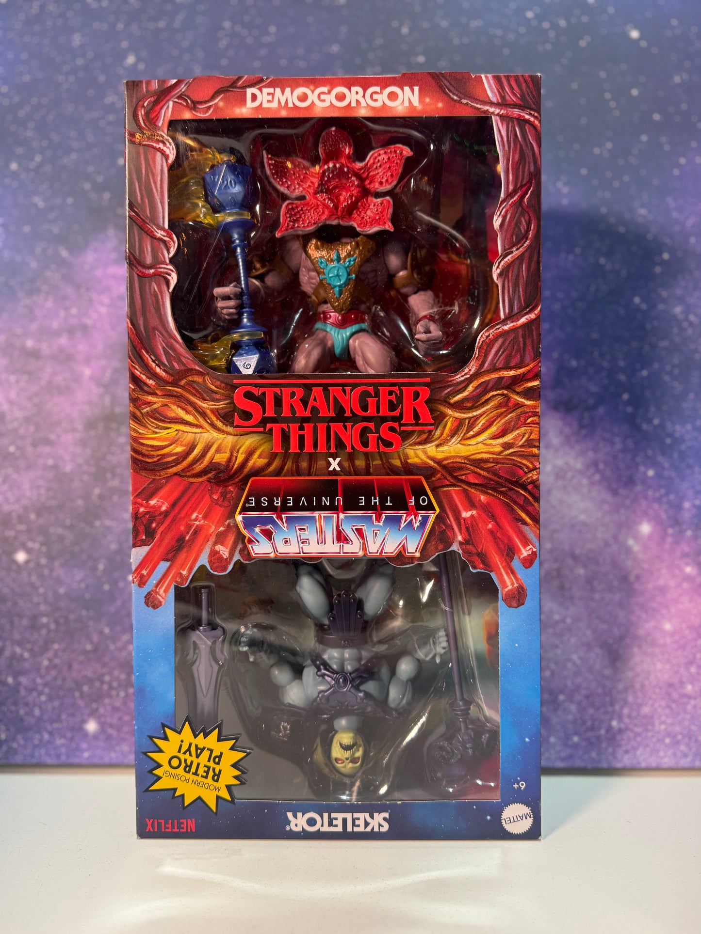 Netflix- Masters Of The Universe X Stranger Things Modern Posing Retro play Action Figures