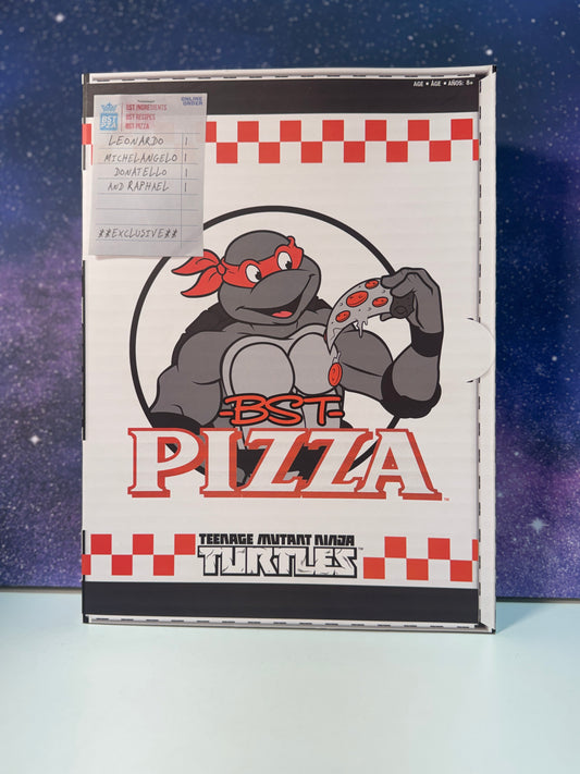 BST Pizza Teenage Mutant Ninja Turtles (Includes 4 Action Figures And Limited edition Pizza Box)