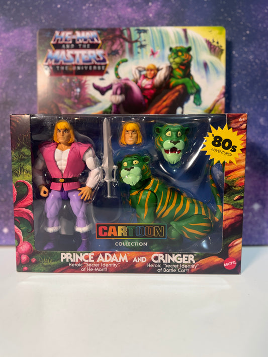 He-Man And The Masters of The Universe '80s Adventures Cartoon Collection Prince Adam And Cringer